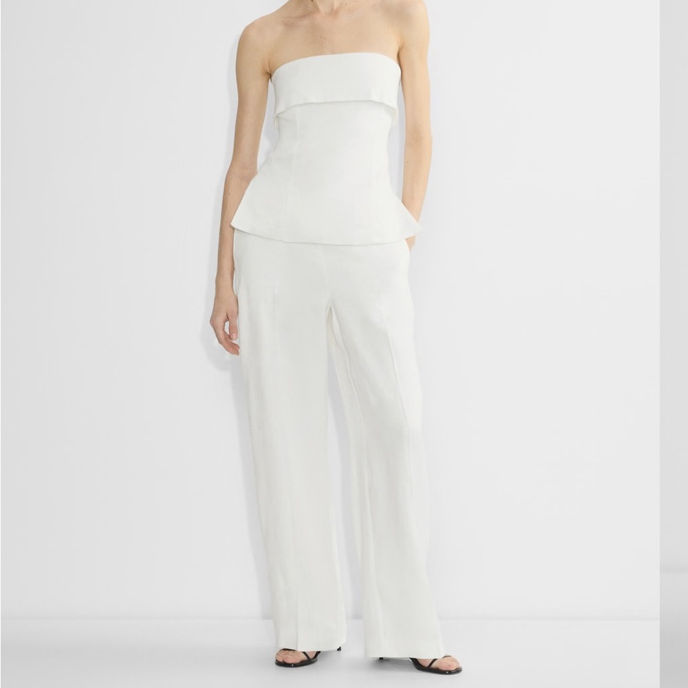 Aritzia Parity Linen Pants in Oak